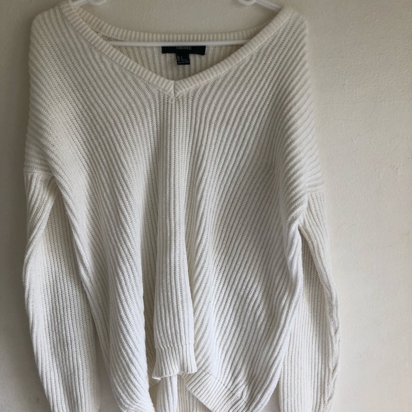 White Knit Sweater SOLD - Picture 2 of 2
